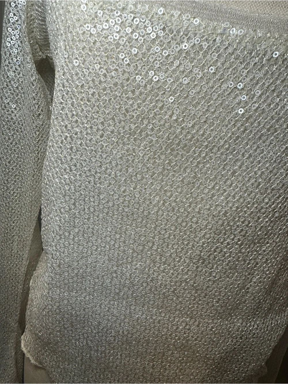 Free People sheer sequined
